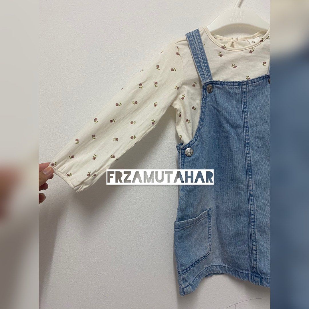 H&m sale denim pinafore