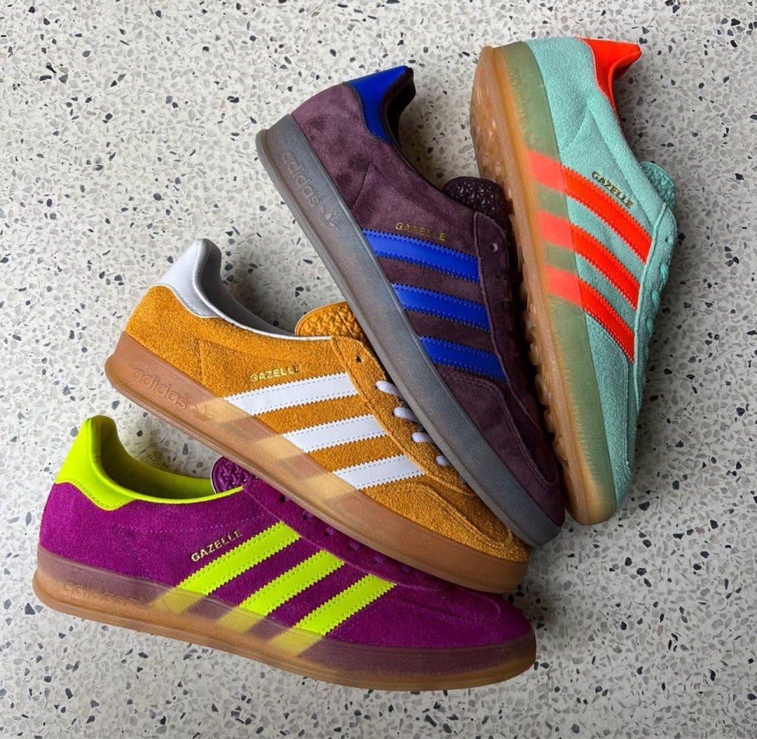 Adidas gazelle store purple mens