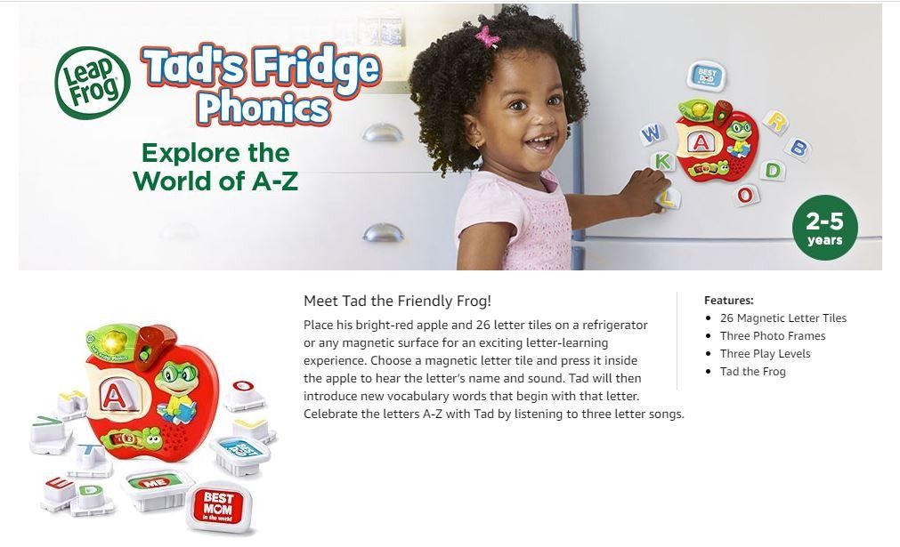 Tad's fridge phonics clearance
