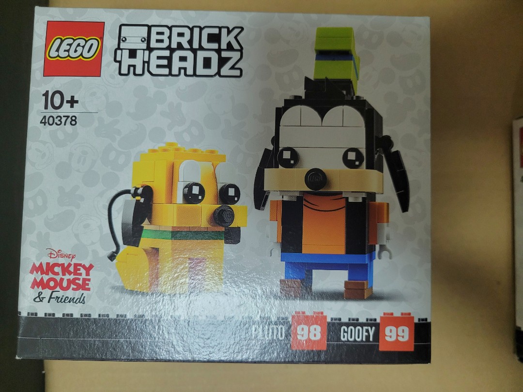 Lego 40378 Brickheadz Goofy & Pluto 高飛布魯托, 興趣及遊戲, 玩具