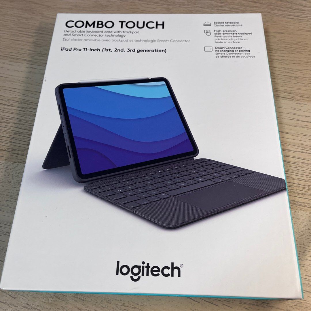 logitech COMBO TOUCH keyboard iPad Pro 11-inch, 電腦＆科技, 電腦