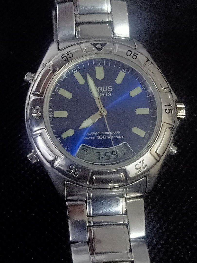 Lorus sport (Category: Men's Watches) located in Las Pinas. Submitted by quick_deals_great_finds2 (Listing ID 1256053907, Image 2). Description: Original good working condition Quartz 38mm fits wrist 6.5 inches Fully functional with battery.