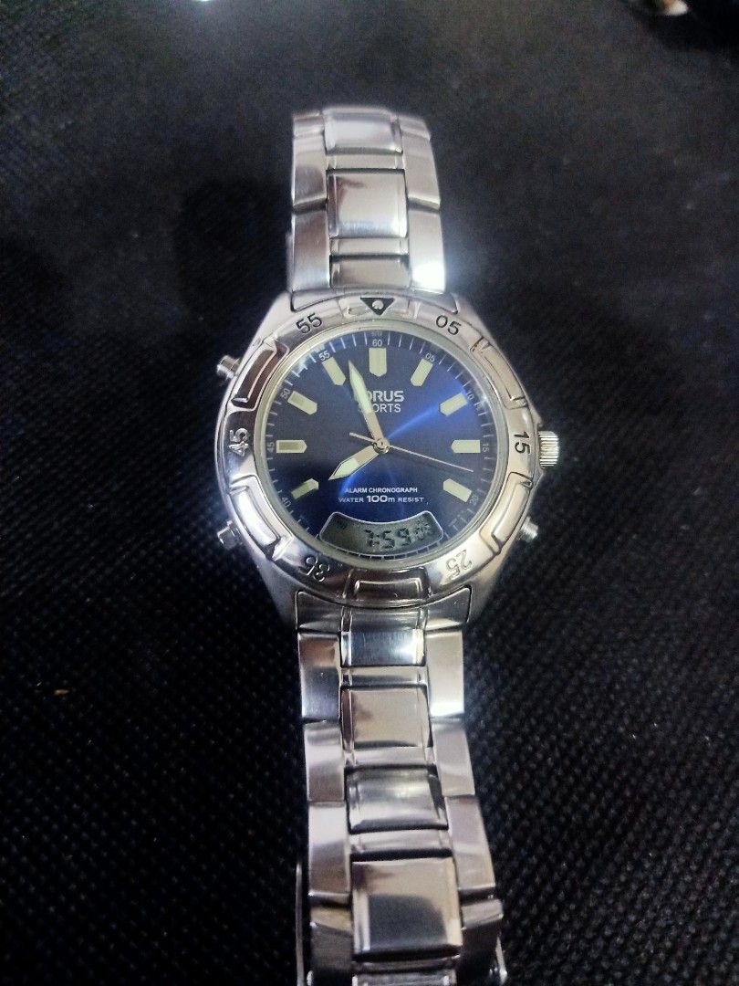 Lorus sport (Category: Men's Watches) located in Las Pinas. Submitted by quick_deals_great_finds2 (Listing ID 1256053907, Image 1). Description: Original good working condition Quartz 38mm fits wrist 6.5 inches Fully functional with battery.