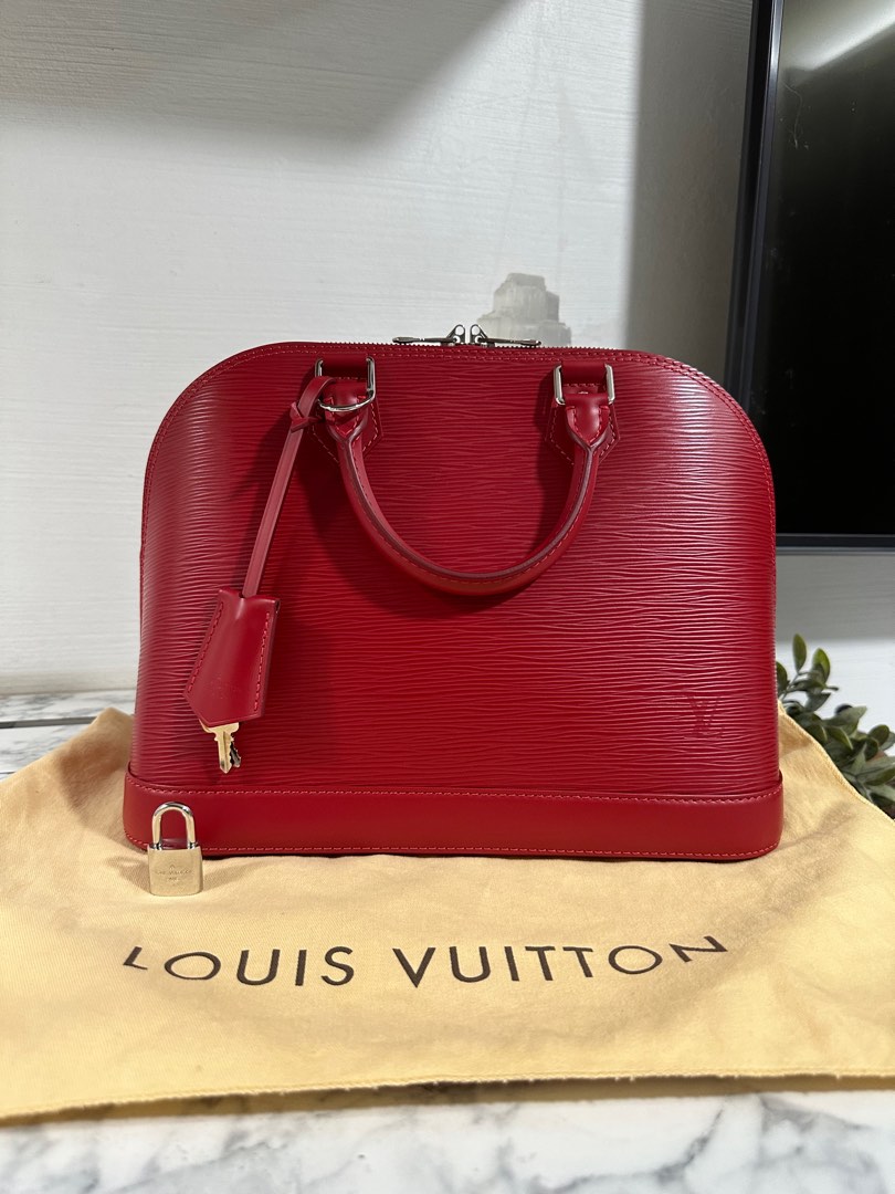 Louis Vuitton Alma BB Epi Leather In Red