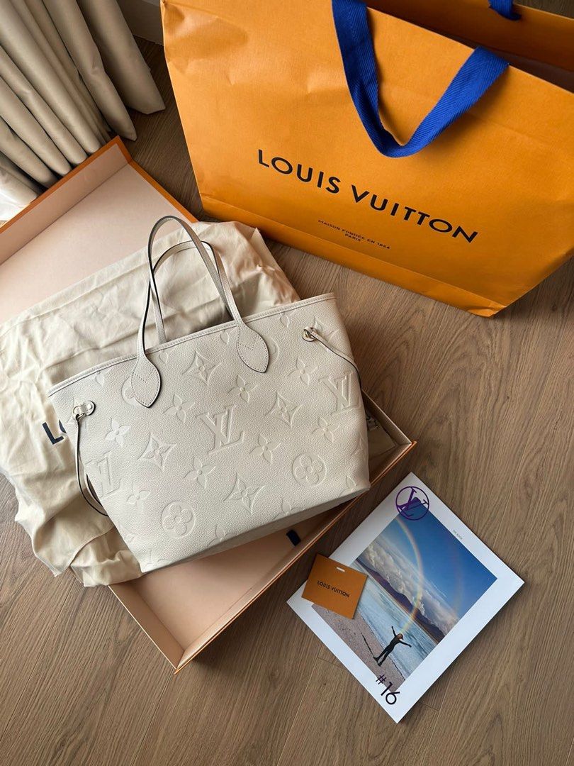 Louis Vuitton Neverfull Empreinte MM Cream