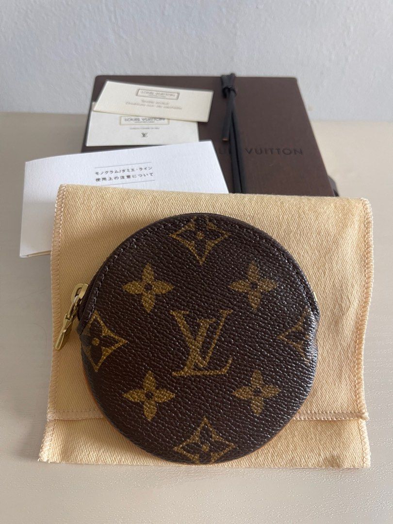 Louis Vuitton Round Coin Purse Monogram Canvas Brown 1160931