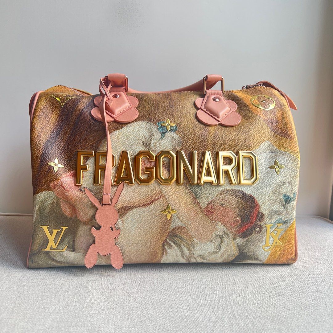 Louis Vuitton Speedy Handbag Limited Edition Jeff Koons Fragonard