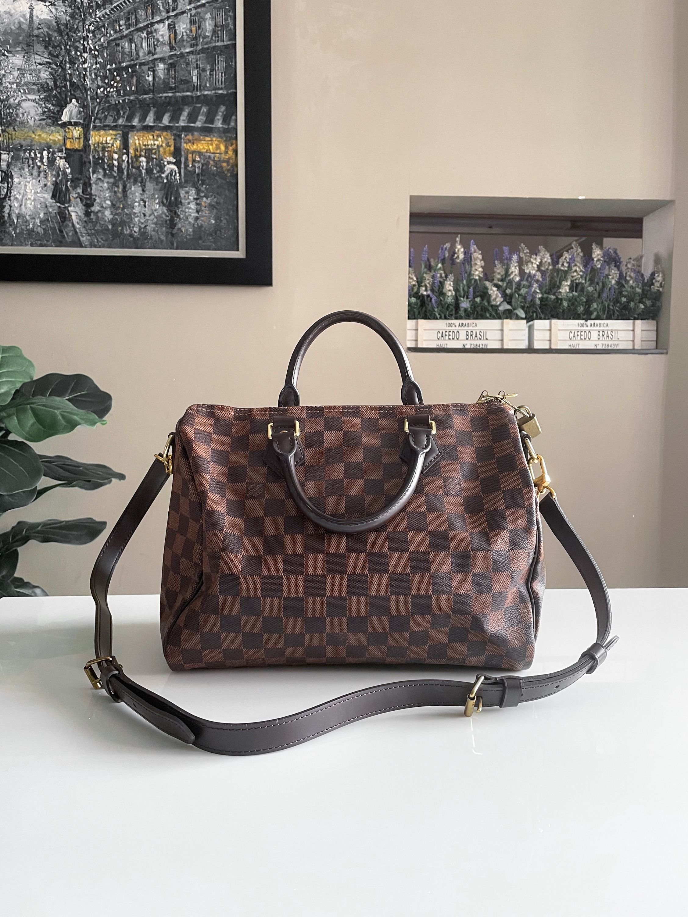 Shop Louis Vuitton SPEEDY Speedy bandoulière 30 (N41367, N41373