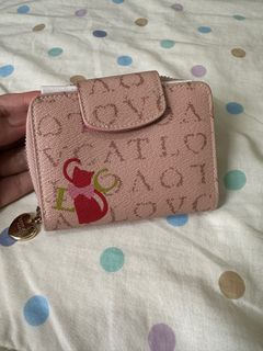 Lovcat Small Wallet (Pink and Light Brown)