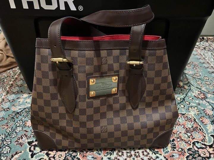 Louis Vuitton Damier Ebene Canvas Leather Hampstead MM Bag, Luxury, Bags &  Wallets on Carousell