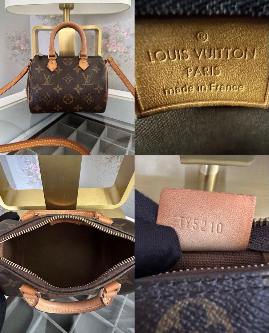 Louis Vuitton Nano Speedy monogram M81085 Made In France