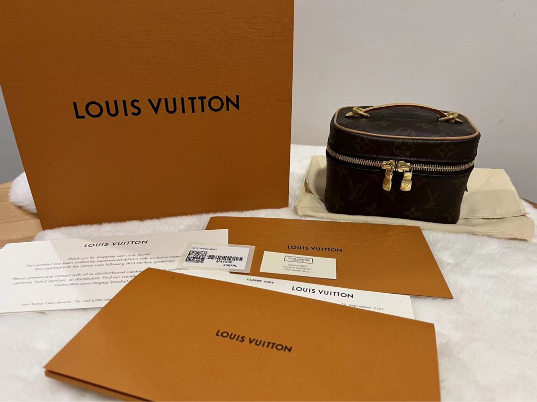 Louis Vuitton Nice Nano Handle Cover Crochet Handbag Accessories