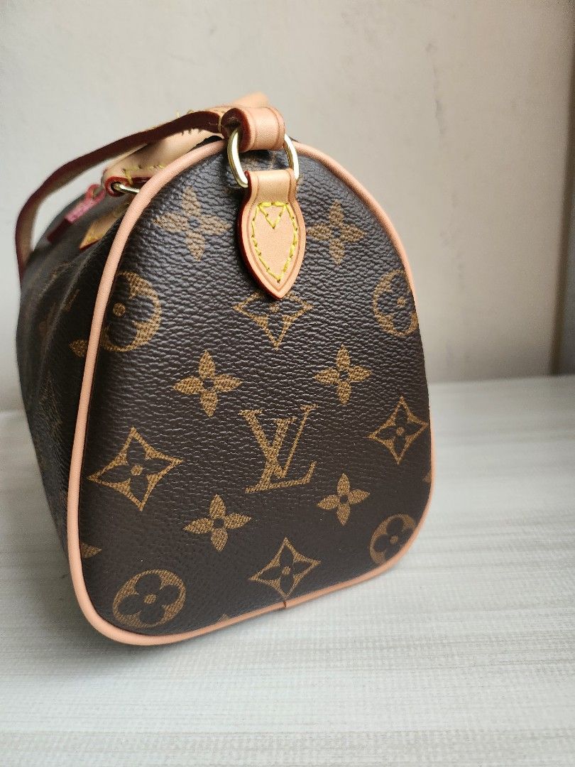 Lv Speedy Small 20cm with long strap, Women's Fashion, Bags