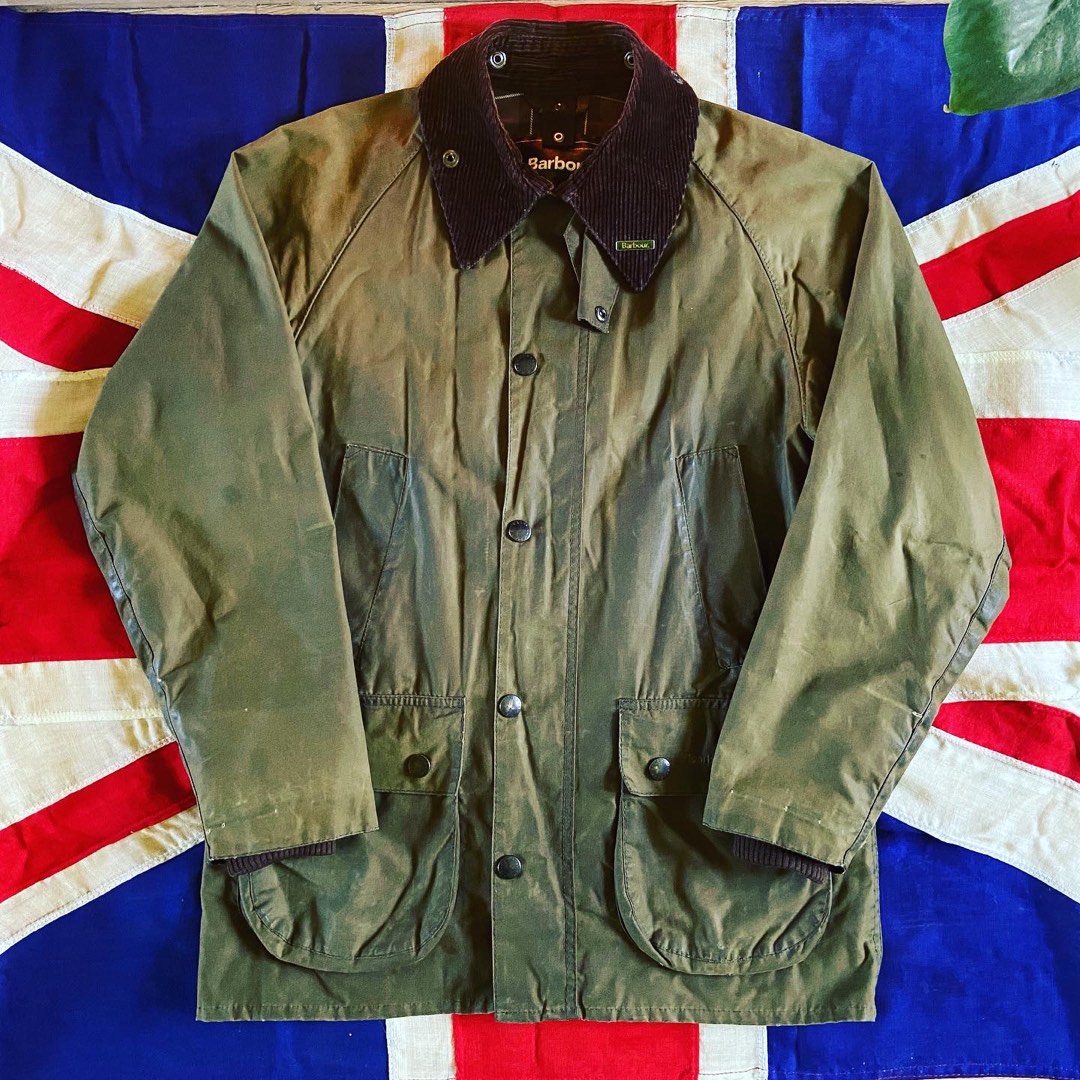 🇬🇧Made in England Barbour Vintage waxed Classic Bedale jacket