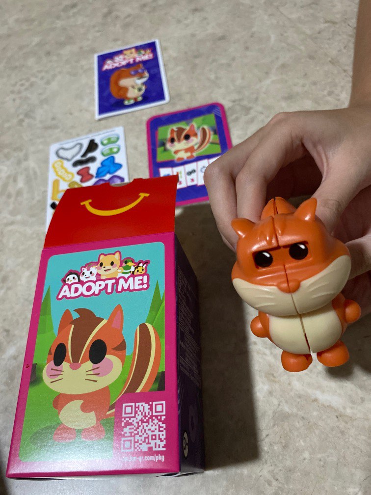 McDonald’s happy meal adopt me Chipmunk, Hobbies & Toys, Toys & Games ...