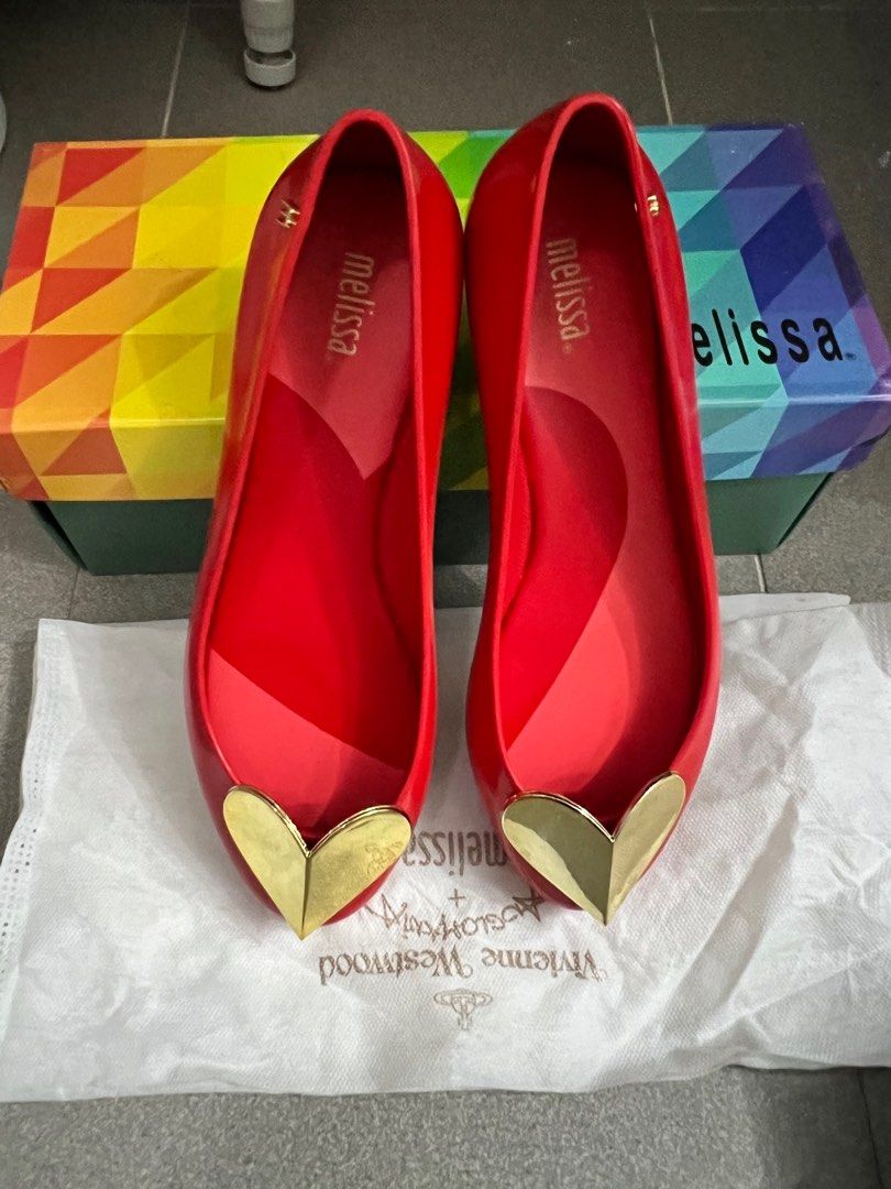 Red melissa shoes on sale