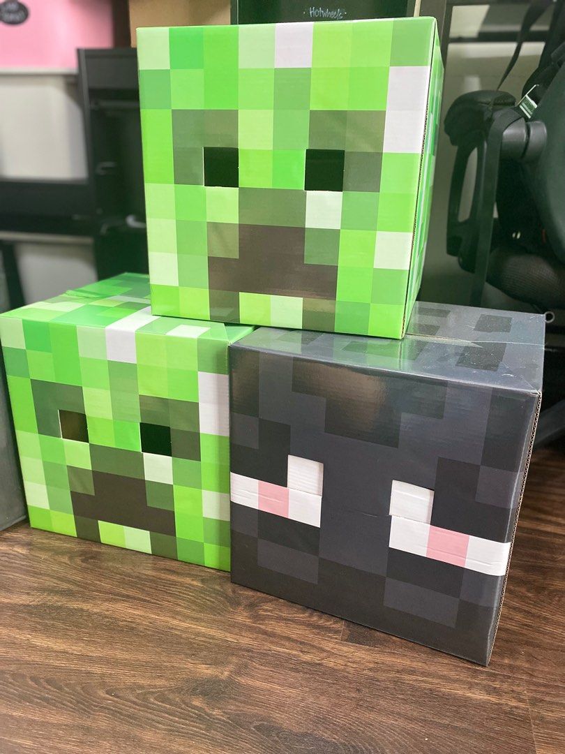 MINECRAFT CREEPER / ENDERMAN MASK HEADGEAR, Hobbies & Toys, Toys