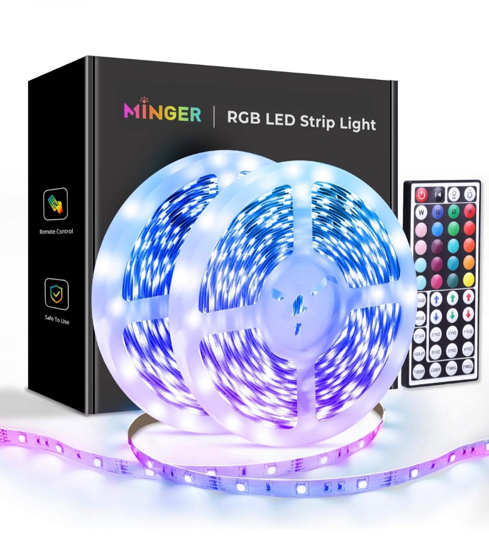 Minger rgb led strip lights outlet