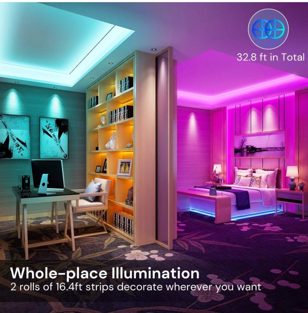 Minger led deals lights remote
