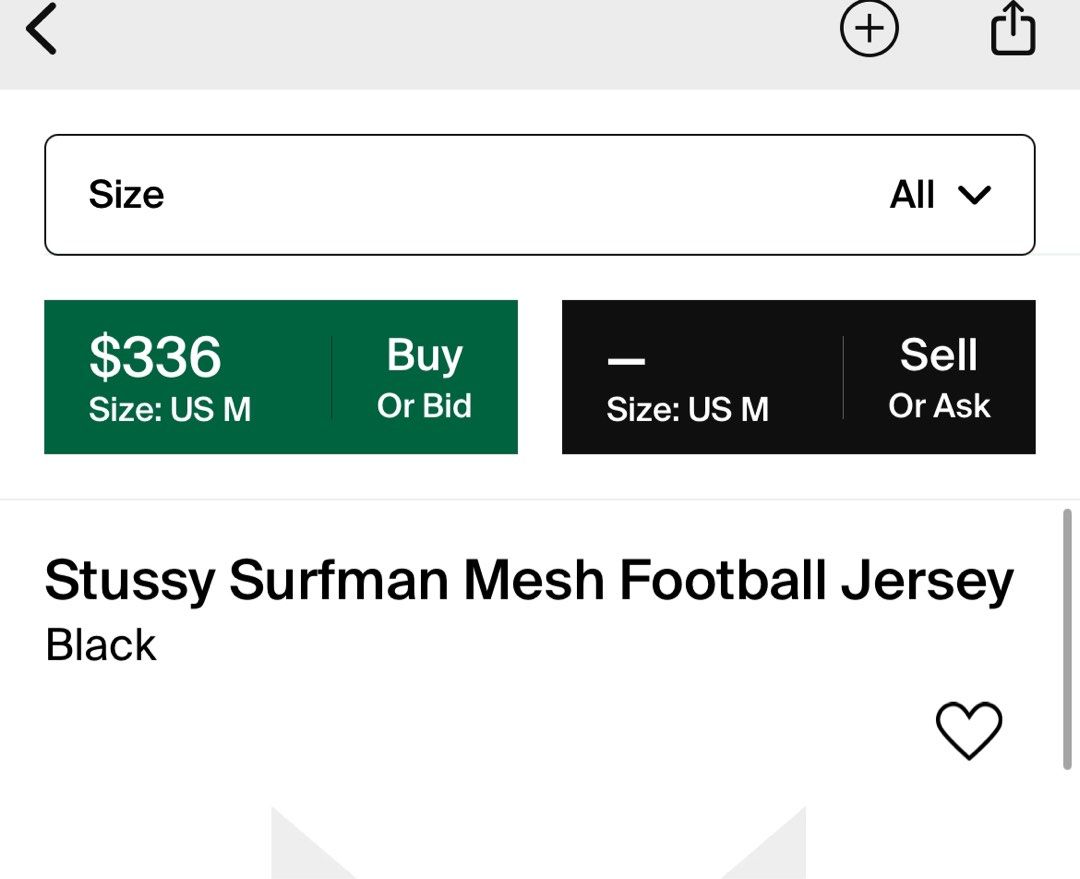 Stussy Surfman Mesh Football Jersey (Black) L