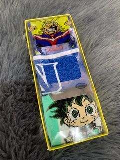My Hero Academia 3 Pair Socks fits shoe size 8-12