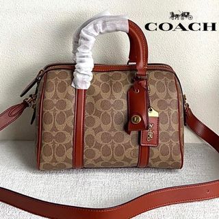 New Coach 🇺🇸 Original CP239 Ruby Satchel 25 In Signature Textile Jacquard Women Crossbody Sling Bag with Full Set of Coach Package 