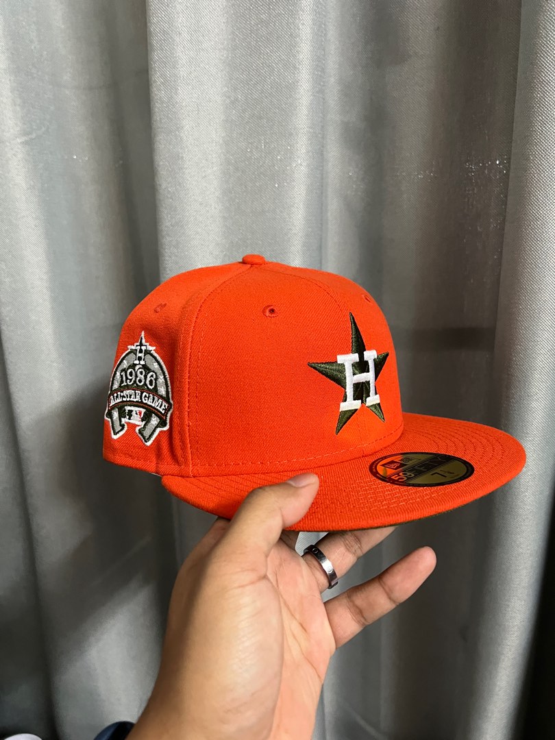 NEW ERA HOUSTON ASTROS ALL STAR GAME 1986 ORANGE GREEN EDITION 59FIFTY FITTED  HAT, Men's Fashion, Watches & Accessories, Cap & Hats on Carousell