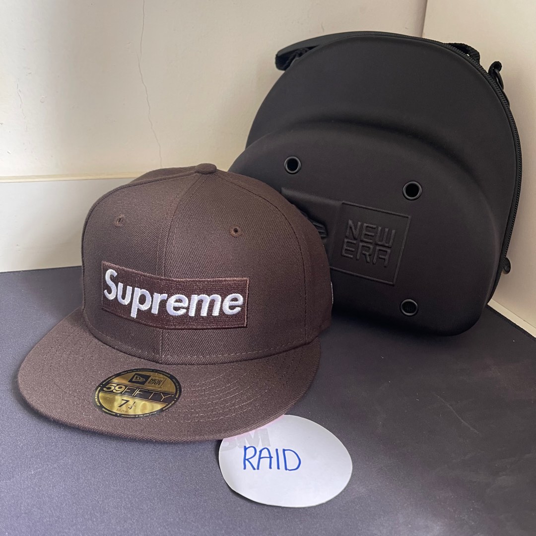 Supreme No Comp Box Logo New Era Brown