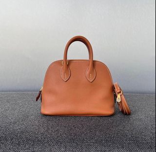 Hermes mini bolide gold, 名牌, 手袋及銀包- Carousell