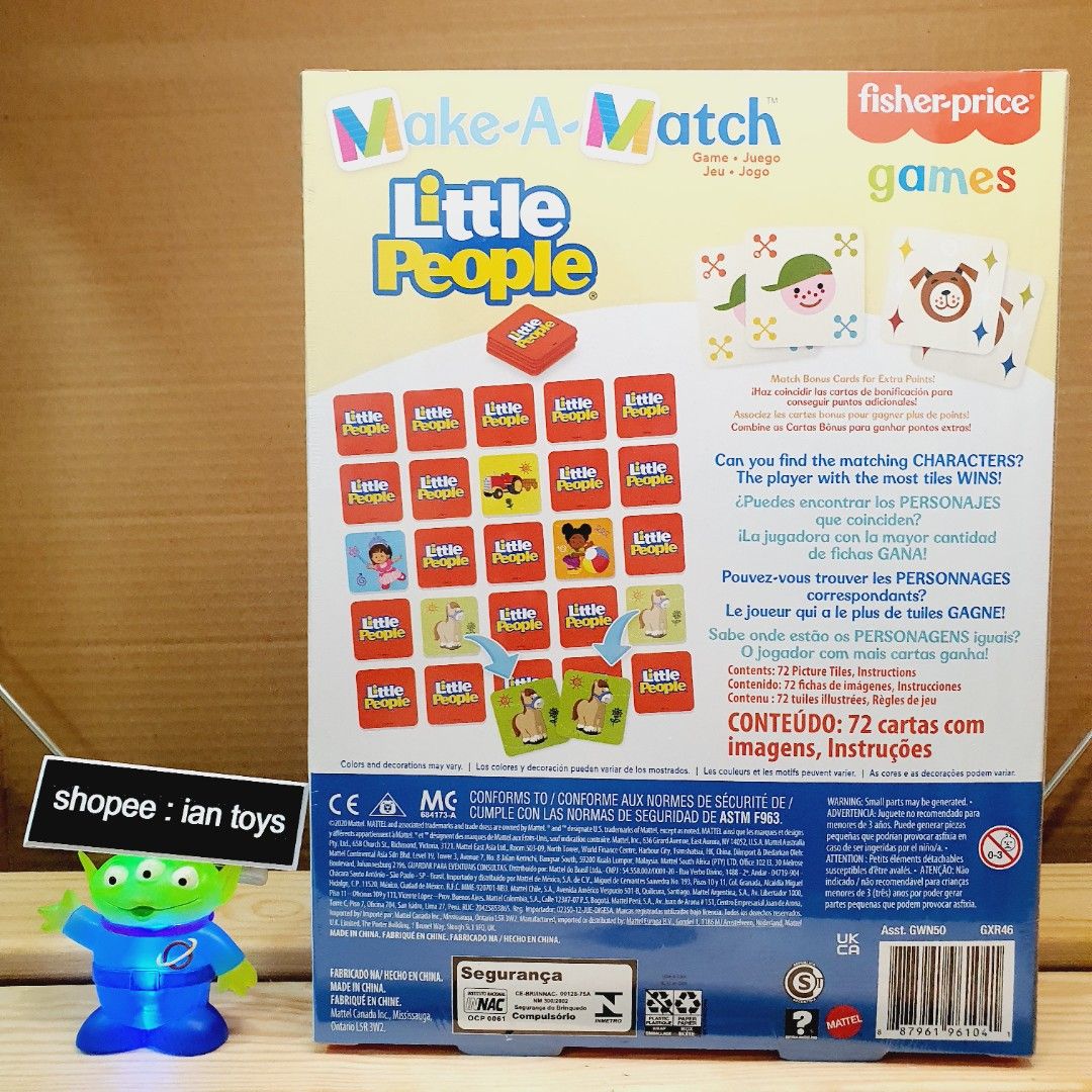 Make-A-Match Little People Card Game 