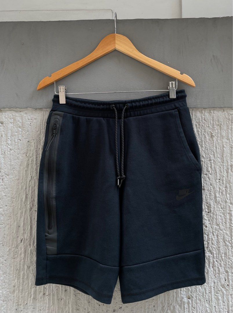 Nike tech 2025 fleece shorts navy