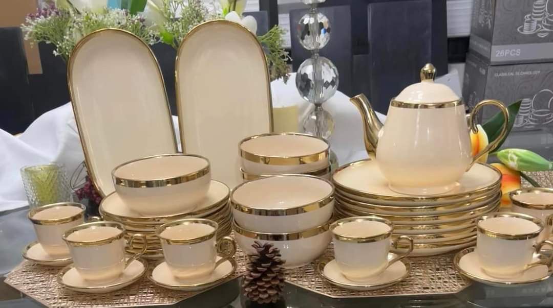 NORDIC CERAMIC SET (Category: Dinnerware & Cutlery) located in San Juan City. Submitted by ccmalinao (Listing ID 1255983425, Image 3). Description: ✨️NORDIC CERAMIC SET✨️ 33 PCS 6 PCS DINNER PLATE 6 PCS SALAD PLATE 6 PCS SAUCER 6 PCS CUP 2 PCS OVAL 1 TEA POT.