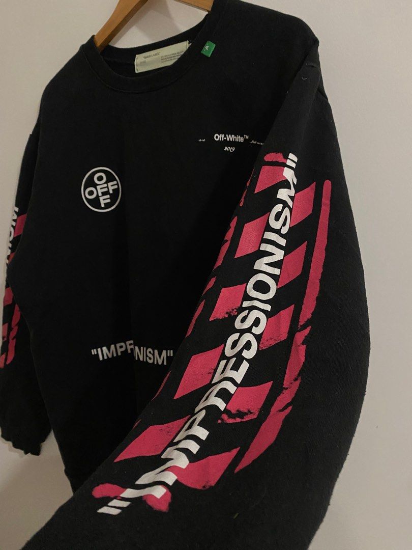 Off white impressionism jumper top