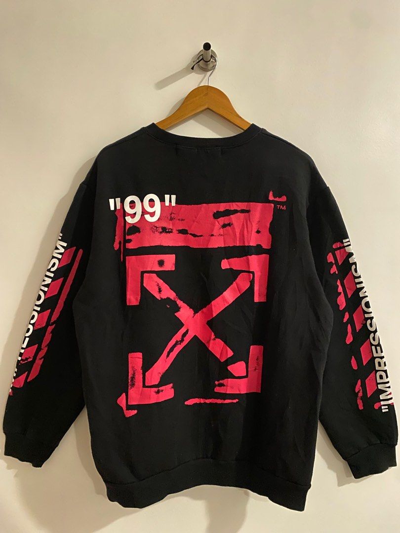 Off White Impressionism Sweater Men s Fashion Tops Sets