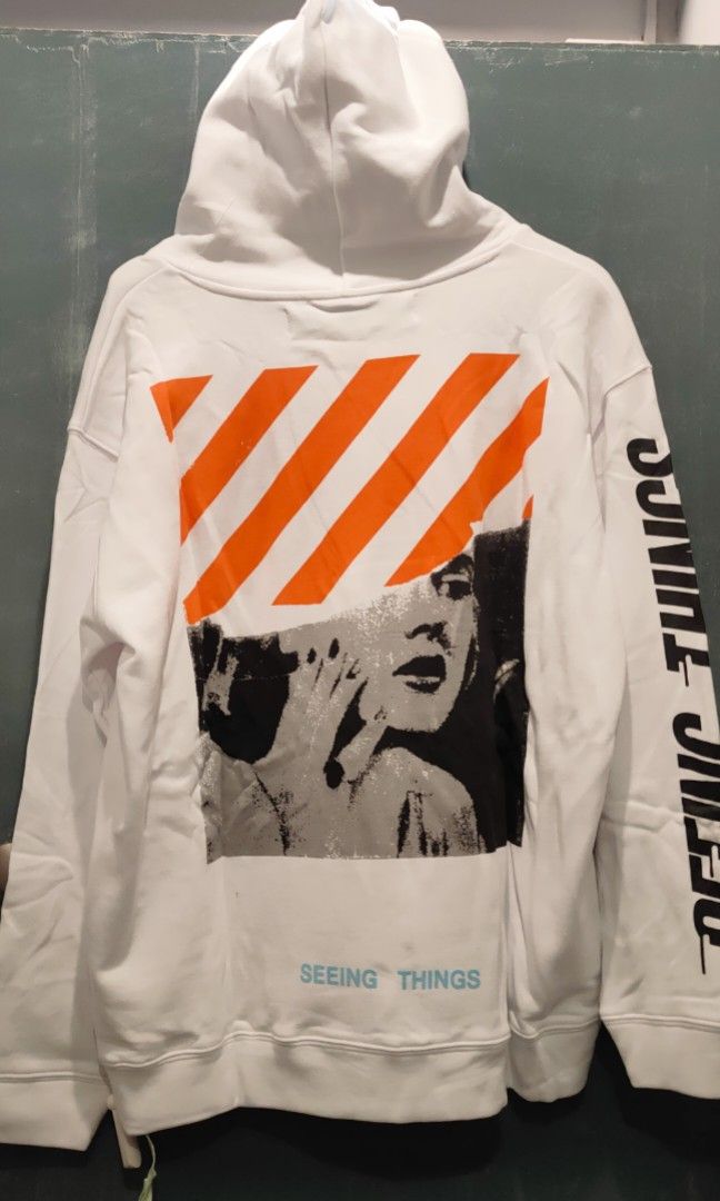 Off White Seeing Things Hoodie Men s Fashion Coats Jackets and