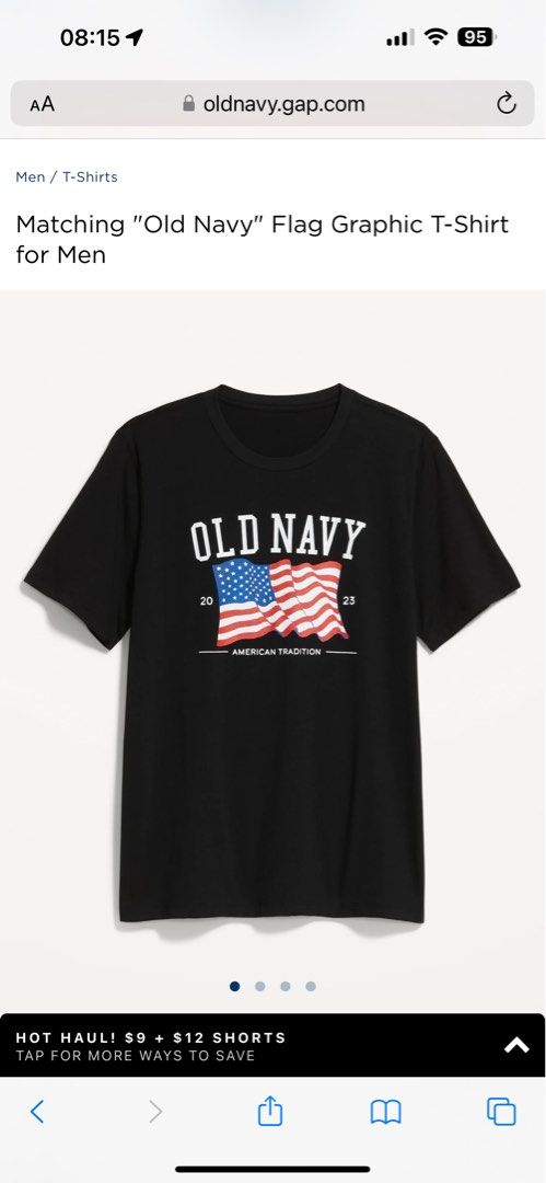 Matching Old Navy Flag Graphic T-Shirt for Men