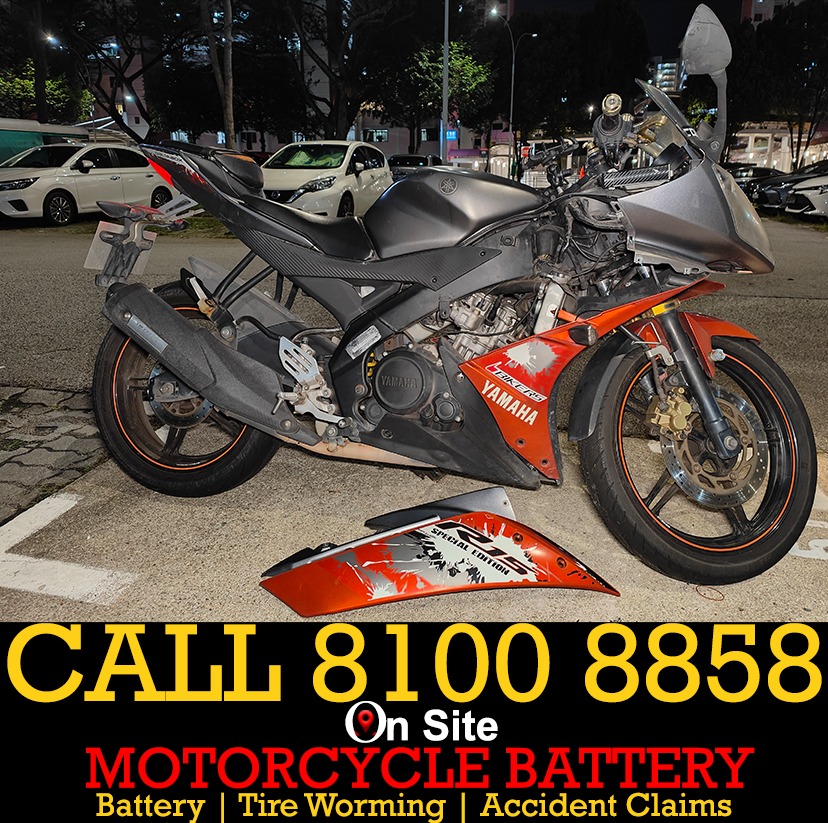 Yamaha r15 v2 bike battery store