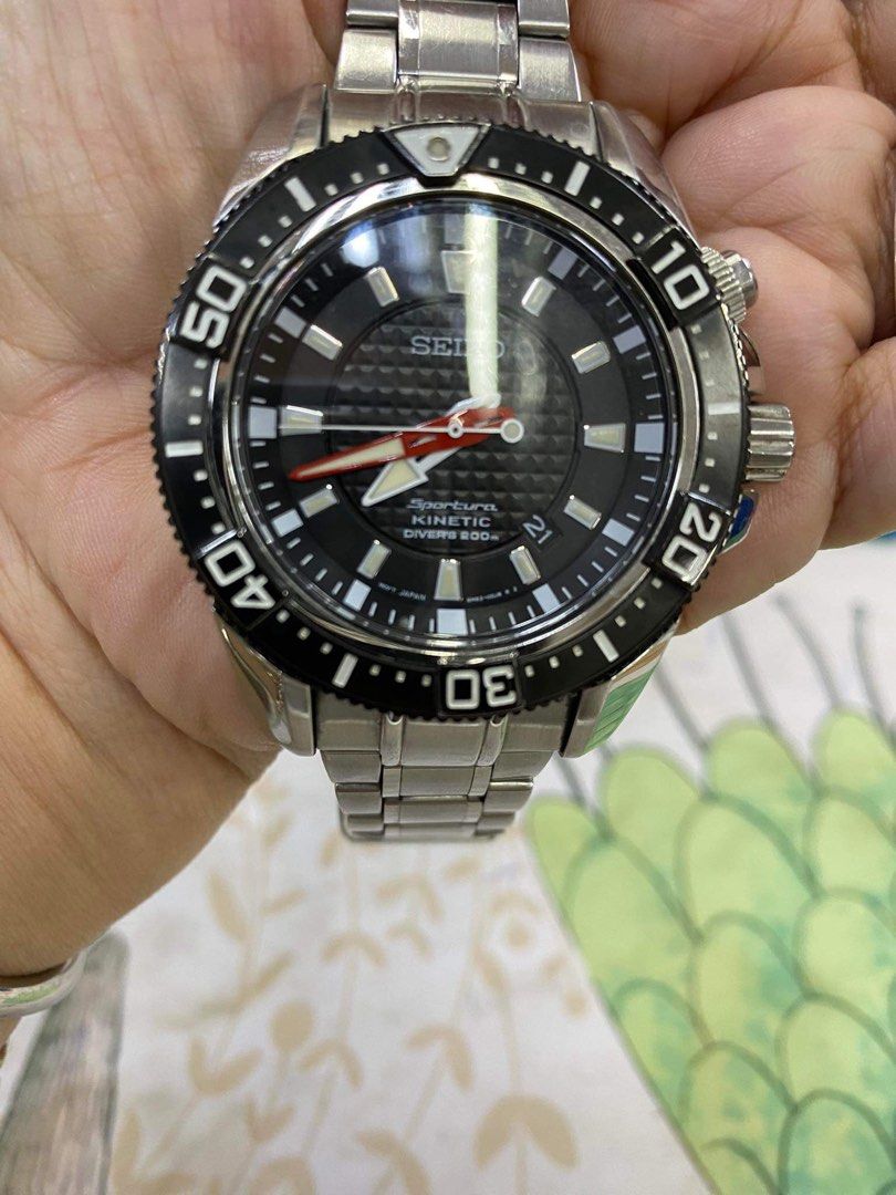 ORIGINAL SEIKO WATCH - SPORTURA KINETIC DIVERS 200m, Men's Fashion