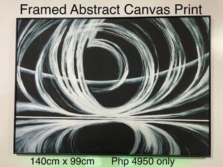 Oversized Framed Canvass Abstract Print