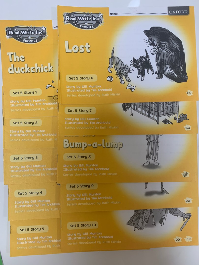 Oxford Read Write Inc (RWI) Phonic / set 3 (pink storybooks) / set 5