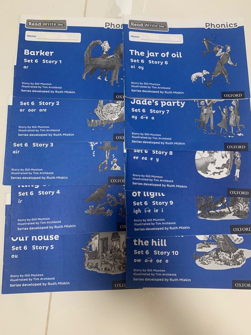 Oxford Read Write Inc (RWI) Phonic / set 3 (pink storybooks) / set 5