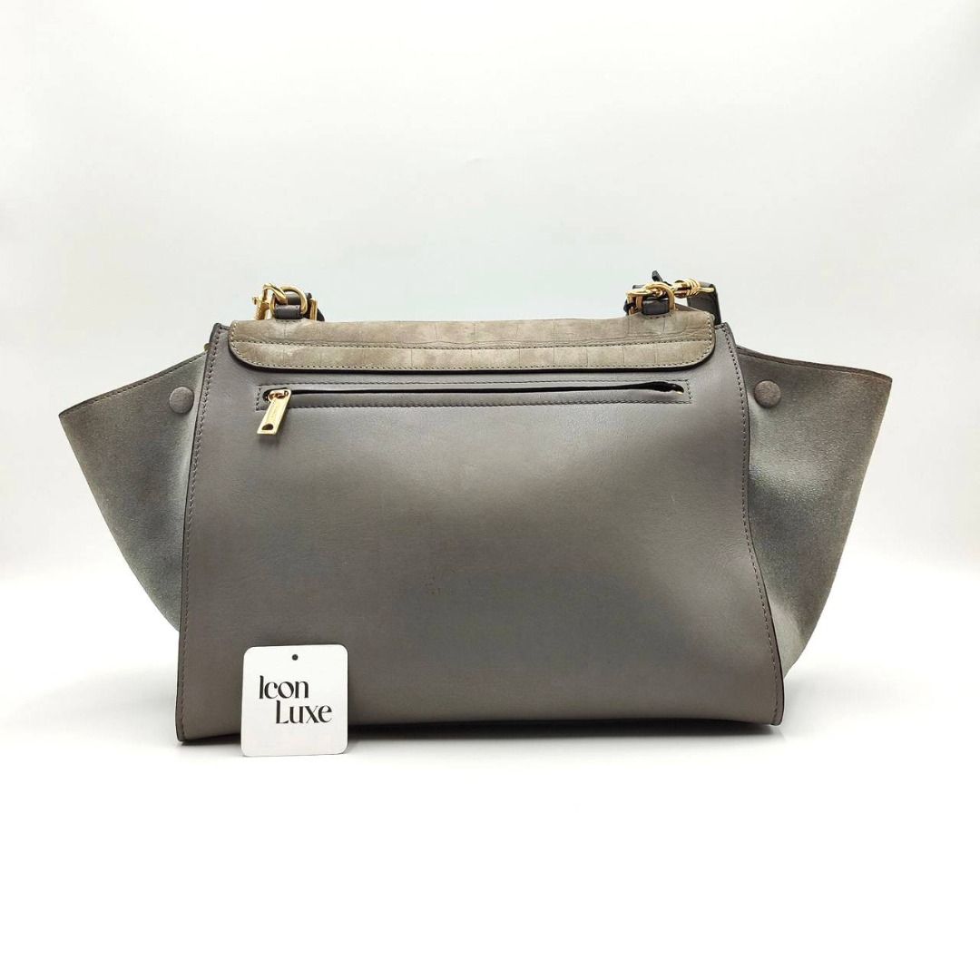 Celine trapeze croc embossed sales