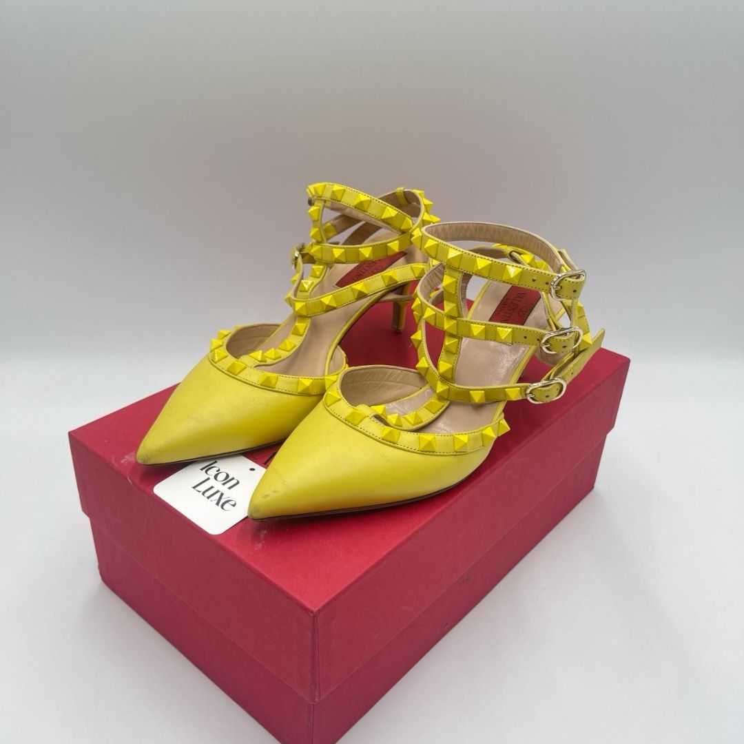 Valentino yellow shoes on sale