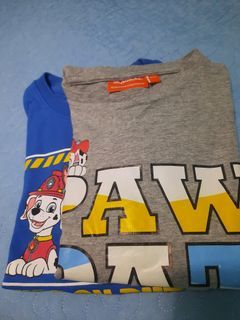 Paw patrol set of longsleeve and shirt 5 to 7 y.o