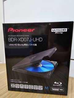 Pioneer BDR-XD07J-UHD 4K藍光碟機  Rip cd 神器