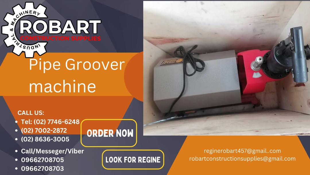 Pipe groover machine, Commercial & Industrial, Construction Tools ...