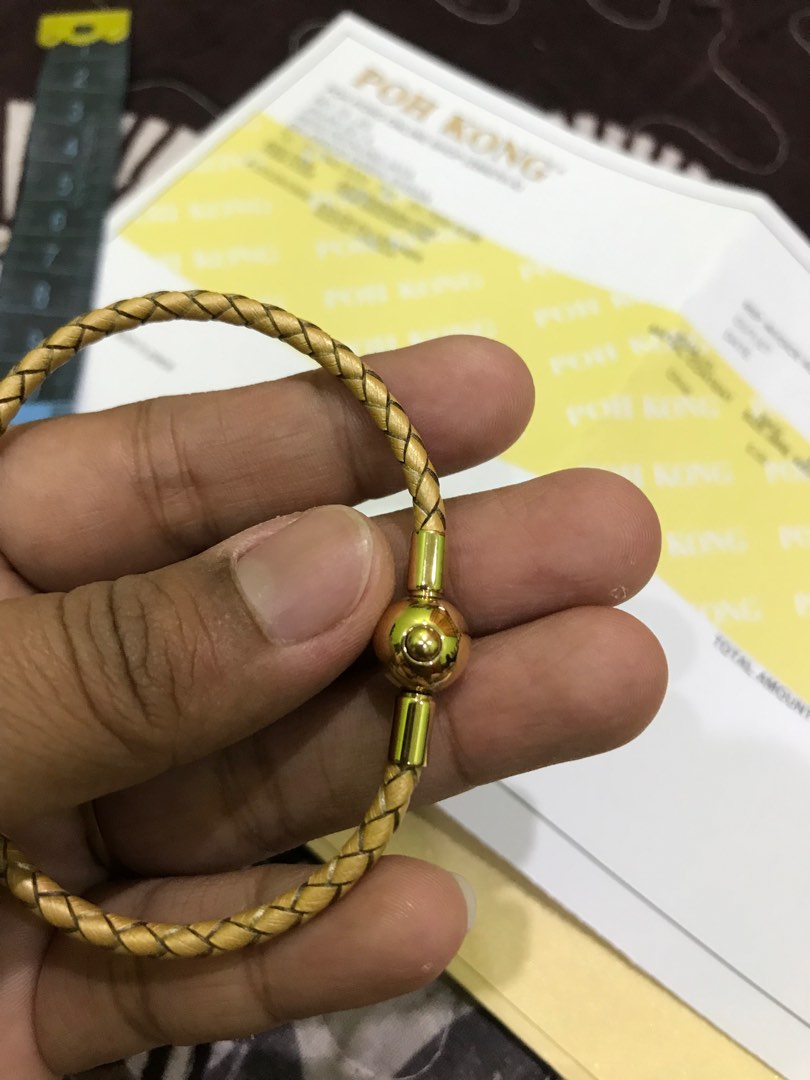 Poh kong clearance leather bracelet