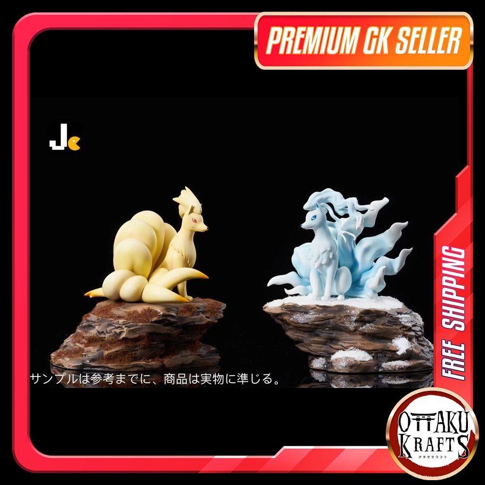 Statue Résine Pokémon Moon Shadow Studio – Alolan Ninetales & Vulpix, édition Collection 2024