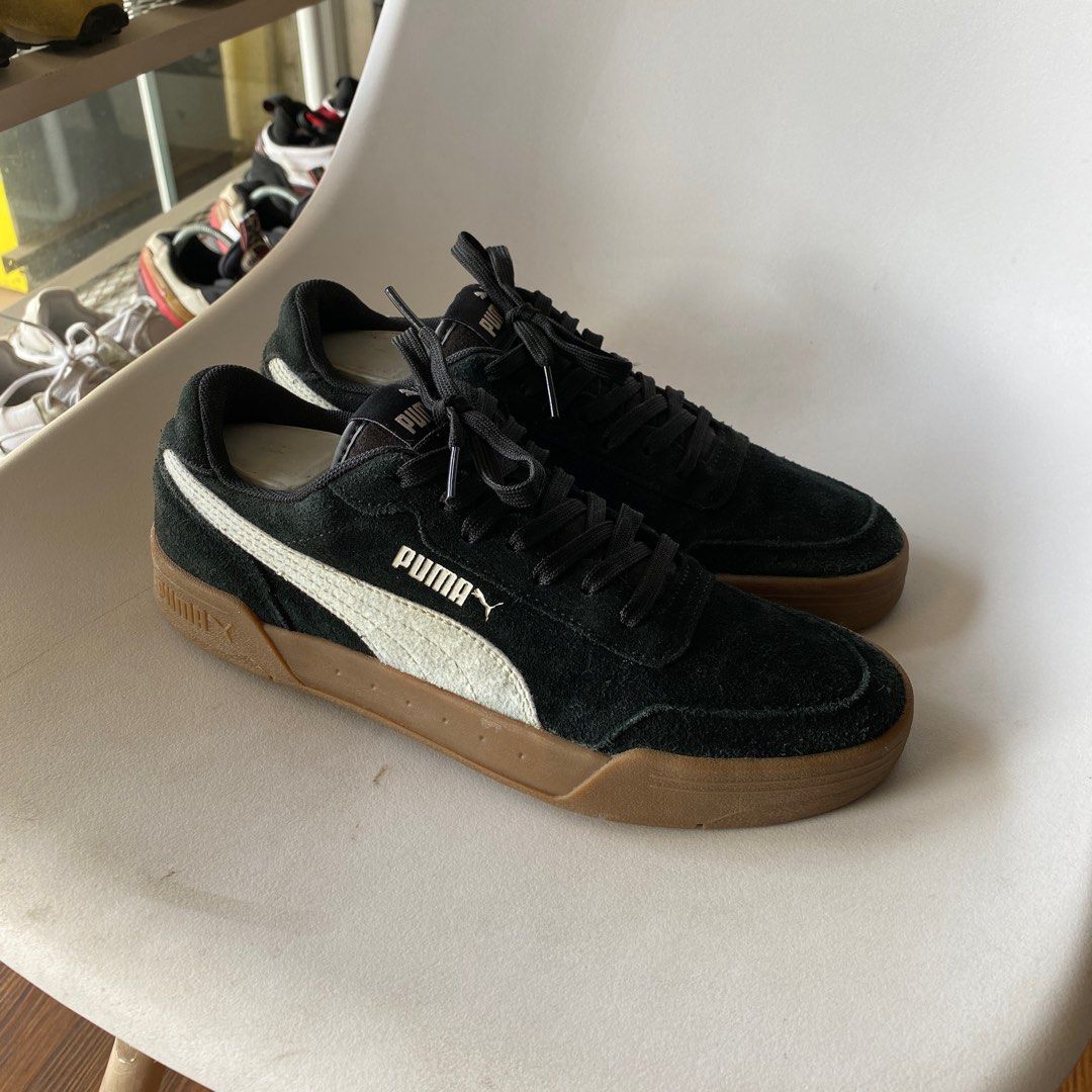 Puma Caracal SD Suede Black Gum Casual Original Murah size 37 5 not puma classic suede smash roma rihana not nike air force 1 triple white black not