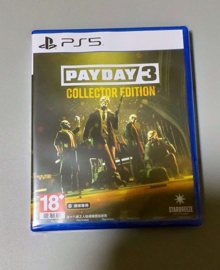 Quickselling Payday 3 Gold Edition (Collector's Edition) Game only, Video  Gaming, Video Games, PlayStation on Carousell